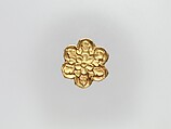 Flower-Shaped Clothing Plaque, Gold, China (Xinjiang Autonomous Region, Central Asia)