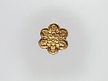 Flower-Shaped Clothing Plaque, Gold, China (Xinjiang Autonomous Region, Central Asia)