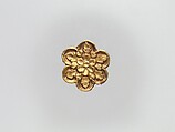Flower-Shaped Clothing Plaque, Gold, China (Xinjiang Autonomous Region, Central Asia)