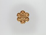 Flower-Shaped Clothing Plaque, Gold, China (Xinjiang Autonomous Region, Central Asia)