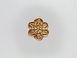 Flower-Shaped Clothing Plaque, Gold, China (Xinjiang Autonomous Region, Central Asia)