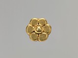 Flower-Shaped Plaque, Gold, China (Xinjiang Autonomous Region, Central Asia)