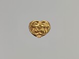 Heart-Shaped Plaque, Gold, China (Xinjiang Autonomous Region, Central Asia)
