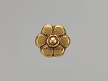Flower-Shaped Plaque, Gold, China (Xinjiang Autonomous Region, Central Asia)