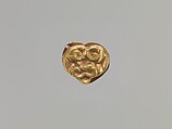 Heart-Shaped Plaque, Gold, China (Xinjiang Autonomous Region, Central Asia)