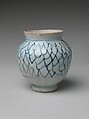 Jar with Stylized Net Design, Porcelain with underglaze blue decoration (Hizen ware, early Imari type), Japan