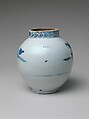 Jar, Porcelain painted with underglaze blue (Hizen ware), Japan