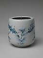 Water jar, Porcelain with underglaze cobalt (Hizen ware, early Imari type), Japan