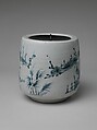 Water jar, Porcelain with underglaze cobalt (Hizen ware, early Imari type), Japan