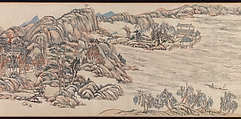 Wangchuan Villa, Wang Yuanqi (Chinese, 1642–1715), Handscroll; ink and color on paper, China