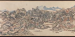Wangchuan Villa, Wang Yuanqi (Chinese, 1642–1715), Handscroll; ink and color on paper, China