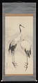 Cranes, Nagasawa Rosetsu 長澤蘆雪 (Japanese, 1754–1799), Pair of hanging scrolls; ink and color on paper, Japan