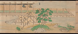 Scene from The Illustrated Legends of Jin’ōji Temple (Jin’ōji engi emaki), Section of a handscroll; ink and color on paper, Japan