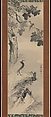 Pheasant beneath Paulownia Tree, Saien Hōsai (Xiyua Fangqi) (1736?–?1795), Hanging scroll; ink on paper, Japan