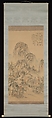 Meeting with a Friend on an Autumn Day, Noro Kaiseki (Japanese, 1747–1828), Hanging scroll; ink and color on silk, Japan