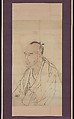 Sketch for the Portrait of Tachihara Suiken, Watanabe Kazan (Japanese, died 1841), Hanging scroll; ink and color on paper, Japan