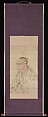 Sketch for the Portrait of Tachihara Suiken, Watanabe Kazan (Japanese, died 1841), Hanging scroll; ink and color on paper, Japan