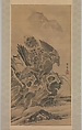 Eagle Pursuing Rabbit, Kawanabe Kyōsai 河鍋暁斎 (Japanese, 1831–1889), Hanging scroll; ink and color on paper, Japan
