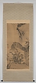 Eagle Attacking a Mountain Lion, Kawanabe Kyōsai 河鍋暁斎 (Japanese, 1831–1889), Hanging scroll; ink and color on paper, Japan