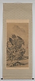 Eagle Pursuing Rabbit, Kawanabe Kyōsai 河鍋暁斎 (Japanese, 1831–1889), Hanging scroll; ink and color on paper, Japan
