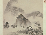 Landscape Painted on the Double Ninth Festival, Shitao (Zhu Ruoji) (Chinese, 1642–1707), Hanging scroll; ink and color on paper, China