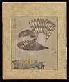 Album of Hawks and Calligraphy, Kano Tsunenobu (Japanese, 1636–1713), Album of ten paintings; ink and color on silk, Japan