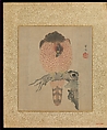 Album of Hawks and Calligraphy, Kano Tsunenobu (Japanese, 1636–1713), Album of ten paintings; ink and color on silk, Japan