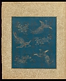 Album of Hawks and Calligraphy, Kano Tsunenobu (Japanese, 1636–1713), Album of ten paintings; ink and color on silk, Japan