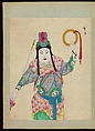 One hundred portraits of Peking opera characters, Unidentified artist, Album of fifty leaves; ink, color, and gold on silk, China