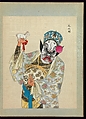 One hundred portraits of Peking opera characters, Unidentified artist, Album of fifty leaves; ink, color, and gold on silk, China