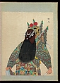 One hundred portraits of Peking opera characters, Unidentified artist, Album of fifty leaves; ink, color, and gold on silk, China