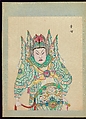 One hundred portraits of Peking opera characters, Unidentified artist, Album of fifty leaves; ink, color, and gold on silk, China