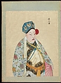 One hundred portraits of Peking opera characters, Unidentified artist, Album of fifty leaves; ink, color, and gold on silk, China