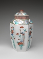 Hexagonal jar with Flower and Bird Decoration (one of a pair), Porcelain with overglaze enamels (Arita ware, Kakiemon type), Japan