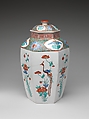 Hexagonal Jar with Flower and Bird Decoration (one of a pair), Porcelain with overglaze enamels (Arita ware, Kakiemon-related type), Japan