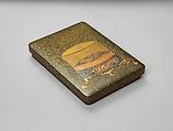 Writing Box with Birdcage, Black lacquer and gyōbu nashiji ground with gold and silver takamaki-e and hiramaki-e, and mother-of-pearl inlay, Japan