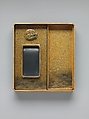 Box for Inkstone and Writing Implements (Suzuribako) with Geese against Mount Fuji in Moonlight and (inner lid) with Plovers by the Seashore, Black lacquer ground with gold and silver maki-e, Japan