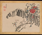 Flowers and Birds, Taki Katei (Japanese, 1830–1901), Album of twelve leaves; ink and color on silk, Japan