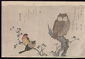 Myriad Birds: Picture Book of Playful Verse (Momo chidori kyōka-awase), Kitagawa Utamaro (Japanese, ca. 1754–1806), Woodblock printed book (vols. 1 and 2); ink and color on paper, Japan
