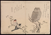 Myriad Birds:A Playful Poetry Contest (Momo chidori kyōka-awase), 2 vols., Kitagawa Utamaro (Japanese, ca. 1754–1806), Two volumes; woodblock printed books; ink and color on paper, Japan