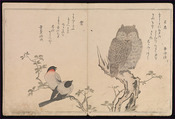 Myriad Birds:A Playful Poetry Contest (Momo chidori kyōka-awase), 2 vols., Kitagawa Utamaro (Japanese, ca. 1754–1806), Two volumes; woodblock printed books; ink and color on paper, Japan