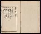 Spread 1 of 24 Sarasa benran no mokuroku (catalogue compendium of sarasa designs), Woodblock-printed book, Japan