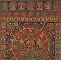 Mandala of the Sun God Surya, Kitaharasa, Distemper on cotton, Nepal, Kathmandu Valley