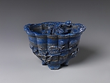 Tripod with dragon, Lapis lazuli, China