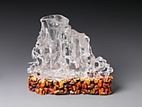 Flower holder in the form of pine and bamboo, Rock crystal, China