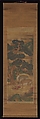 Deer amid Pine Trees, Unidentified artist, Pair of hanging scrolls; ink and color on silk, Korea
