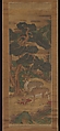 Deer amid Pine Trees, Unidentified artist, Pair of hanging scrolls; ink and color on silk, Korea