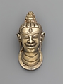 Head of Shiva (lingakosha), Gold and silver repoussé, Vietnam (Champa, probably Quang Nam Province)
