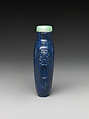 Snuff Bottle, Lapis lazuli with jadeite stopper, China