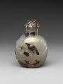 Snuff Bottle with Birds and Flowers, Chalcedony with silver stopper, China